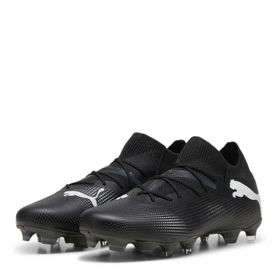 Puma Future 7 Match FG-AG Black White Unisex Yetişkin Spor Ayakkabı