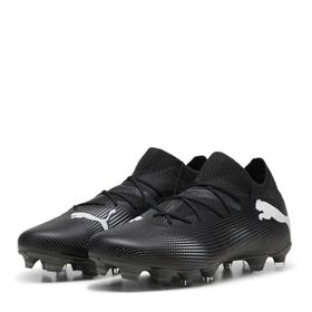 Puma Future 7 Match FG-AG Black White Unisex Yetişkin Spor Ayakkabı