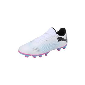 Puma FUTURE 7 PLAY FG/AG White- Black Uniseks Yetişkin Spor Ayakkabı