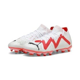 Puma Future Pro Fg/Ag White Black Fire Orchid Erkek Futbol Ayakkabısı