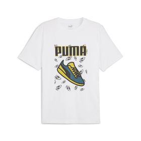 Puma Grafik Beyaz Erkek T-shirt