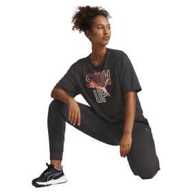 Puma Graphic Kısa Kollu Crop Siyah Kadın T-Shirt