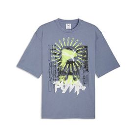 Puma Graphic Tee 63444265 Gri Erkek Günlük Tişört