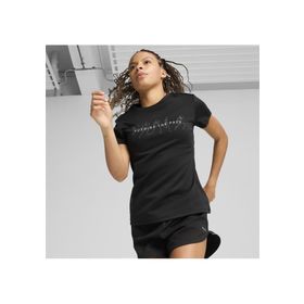 Puma Graphics Running Slogan Tee Siyah Kadın T-Shirt