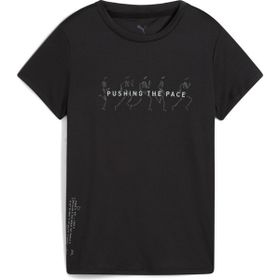 Puma Graphics Running Slogan Tee Siyah Kadın T-Shirt