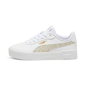 Puma Kadın Carina 2.0 Zebra Jr-Puma White-Desert Dust-Puma Gold Low Kadın Bot