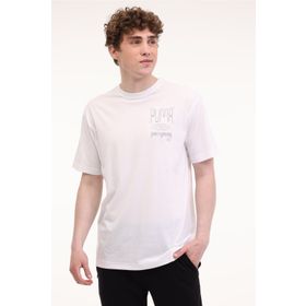 Puma M Graphics Train Illustra Kısa Kollu Beyaz Erkek T-shirt