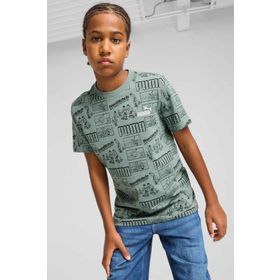 Puma MID90S AOP Tee B Yeşil Kısa Kollu Erkek Çocuk T-shirt