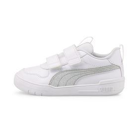 Puma Multiflex Glitz FS V PS-Puma White-Puma Silver Low Kadın Bot