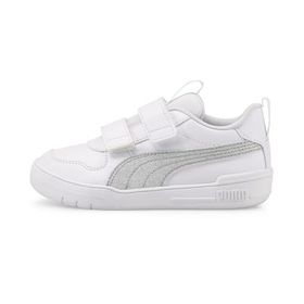 Puma Multiflex Glitz FS V PS-Puma White-Puma Silver Low Kadın Bot