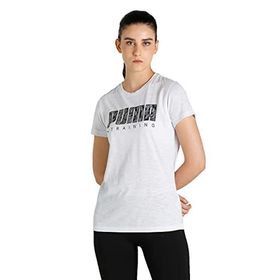 Puma Performance Logo Fill Tee Rec White Kadın T-shirt