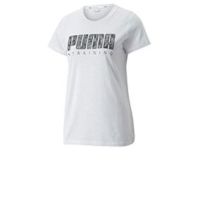 Puma Performance Logo Fill Tee Rec White Kadın T-shirt