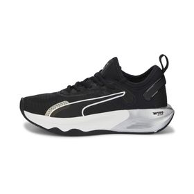 Puma Pwr Xx Nitro WN's Black Beyaz Metalik Gümüş Kadın Ayakkabı