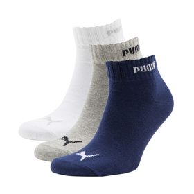 Puma Quarter-V 3P Mavi Unisex Çorap