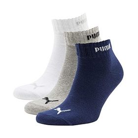 Puma Quarter-V 3P Mavi Unisex Çorap