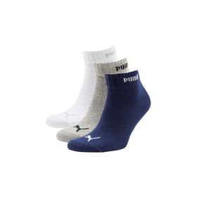 Puma Quarter-V 3P Mavi Unisex Çorap
