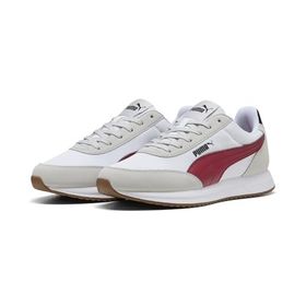 Puma R78 Lightwind Cool Light Gray-Dark Crimson-White Erkek-Unisex Günlük Spor Ayakkabı