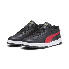 Puma RBD Game Low Sneakers Youth Black For All Time Red Team Gold White Unisex Çocuk Spor Ayakkabı