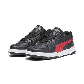 Puma RBD Game Low Sneakers Youth Black For All Time Red Team Gold White Unisex Çocuk Spor Ayakkabı