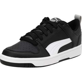Puma Rebound Lay-Up Lo V Kids Trainers Black-White-High Rise Çocuk Spor Ayakkabı
