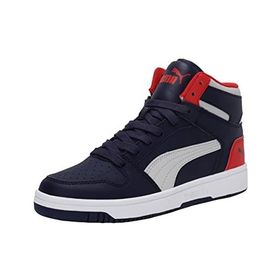 Puma Rebound Layup SL JR Siyah Beyaz Karahindiba Mavi Günlük Spor Ayakkabı