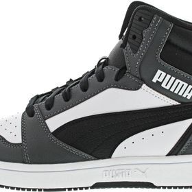 Puma Rebound V6 Beyaz Siyah Gölge Gri Asfalt Unisex Spor Ayakkabı