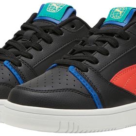 Puma Rebound V6 Lo Jr Blk-Active Red-Cobalt Glaze Unisex Çocuk Basketbol Ayakkabısı