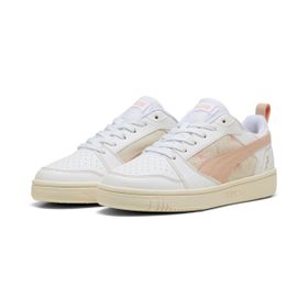 Puma Rebound V6 Low Crafted Flow White Rose Quartz Frosted Ivory Unisex Spor Ayakkabı