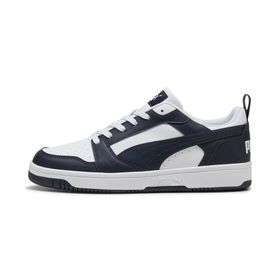 Puma Rebound V6 Low Puma Beyaz White New Navy Unisex Spor Ayakkabı
