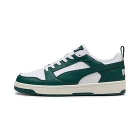 Puma Rebound v6 Low White-Dark Myrtle-Warm White Erkek-Unisex Günlük Spor Ayakkabı