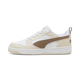 Puma Rebound v6 Low White-Totally Taupe-Alpine Snow Erkek-Unisex Günlük Spor Ayakkabı