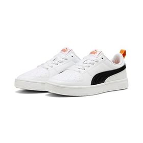 Puma Rickie Jr White-New Navy-Dark Poppy Erkek Çocuk-Unisex Günlük Spor Ayakkabı