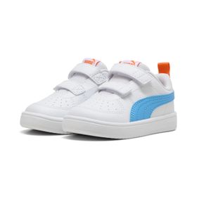 Puma Rickie V Inf White-Team Light Blue-Orange Glo Erkek Çocuk-Unisex Günlük Spor Ayakkabı