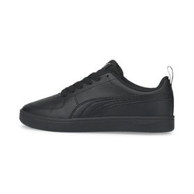 Puma Rickie Youth Trainers Black Black Glacier Gray Çocuk Spor Ayakkabı