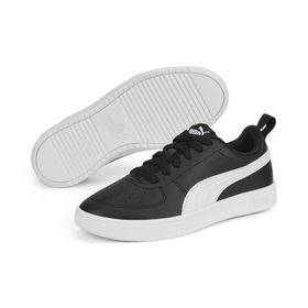 Puma Rickie Youth Trainers Black White Çocuk Spor Ayakkabı