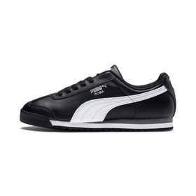 Puma Roma Basic Sneaker Black-White-Silver Erkek Spor Ayakkabı