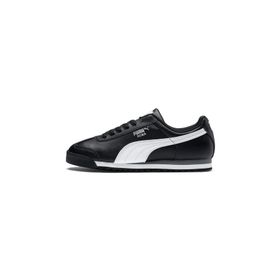Puma Roma Basic Trainers Black White Silver Unisex Yetişkin Spor Ayakkabı
