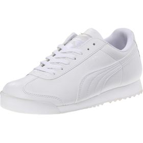 Puma Roma Basic Youth Trainers White Light Gray Unisex Çocuk Spor Ayakkabı