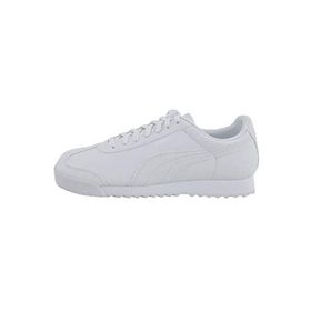 Puma Roma Basic Youth Trainers White Light Gray Unisex Çocuk Spor Ayakkabı