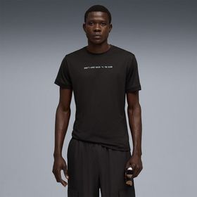 Puma Run Club Graphic Erkek Siyah Tişört