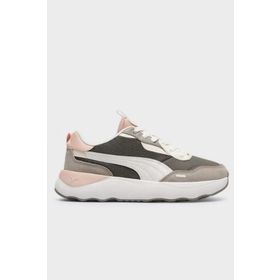 Puma Runtamed Platform Gri-Pembe Kadın Sneaker Ayakkabı