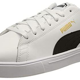Puma Serve Pro Lite Trainers Black White Team Gold Uniseks Spor Ayakkabı