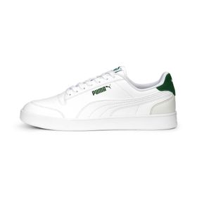 Puma Shuffle White-Vapor Gray-Archive Green Erkek Spor Ayakkabı