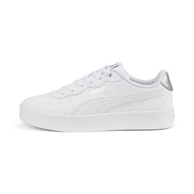 Puma Skye Clean Distressed White Silver Kadın Futbol Ayakkabısı