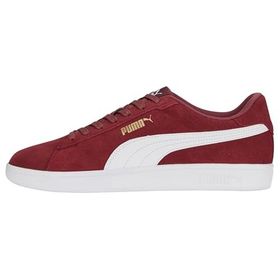 Puma Smash 3.0 Ahşap Mor Beyaz Altın Low-Top Erkek Spor Ayakkabı