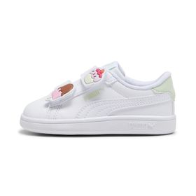 Puma Smash 3.0 Badges V Inf-PUMA White-Green Illusion Low Kadın Bot