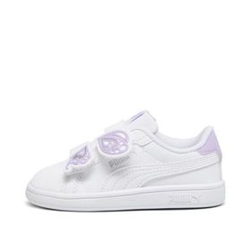 Puma Smash 3.0 Bfly V Inf-Puma White-Vivid Violet-Puma Silver Low Kadın Bot