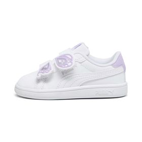 Puma Smash 3.0 Bfly V Inf-Puma White-Vivid Violet-Puma Silver Low Kadın Bot