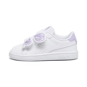 Puma Smash 3.0 Bfly V Inf-Puma White-Vivid Violet-Puma Silver Low Kadın Bot