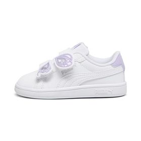 Puma Smash 3.0 Bfly V Inf-Puma White-Vivid Violet-Puma Silver Low Kadın Bot